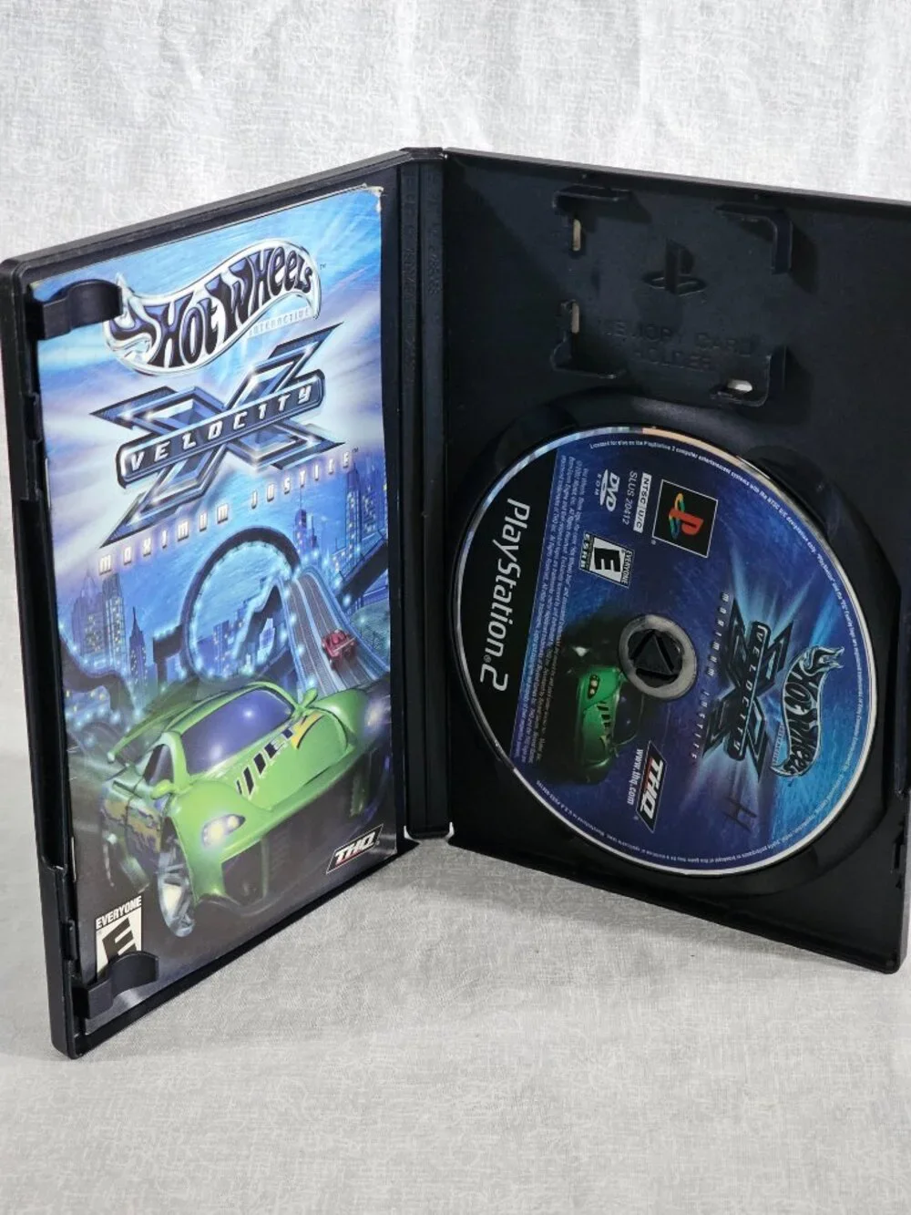 Hot Wheels Velocity X Maximum Justice Sony PS2 2002 CIB w/ Manual Reg Card
